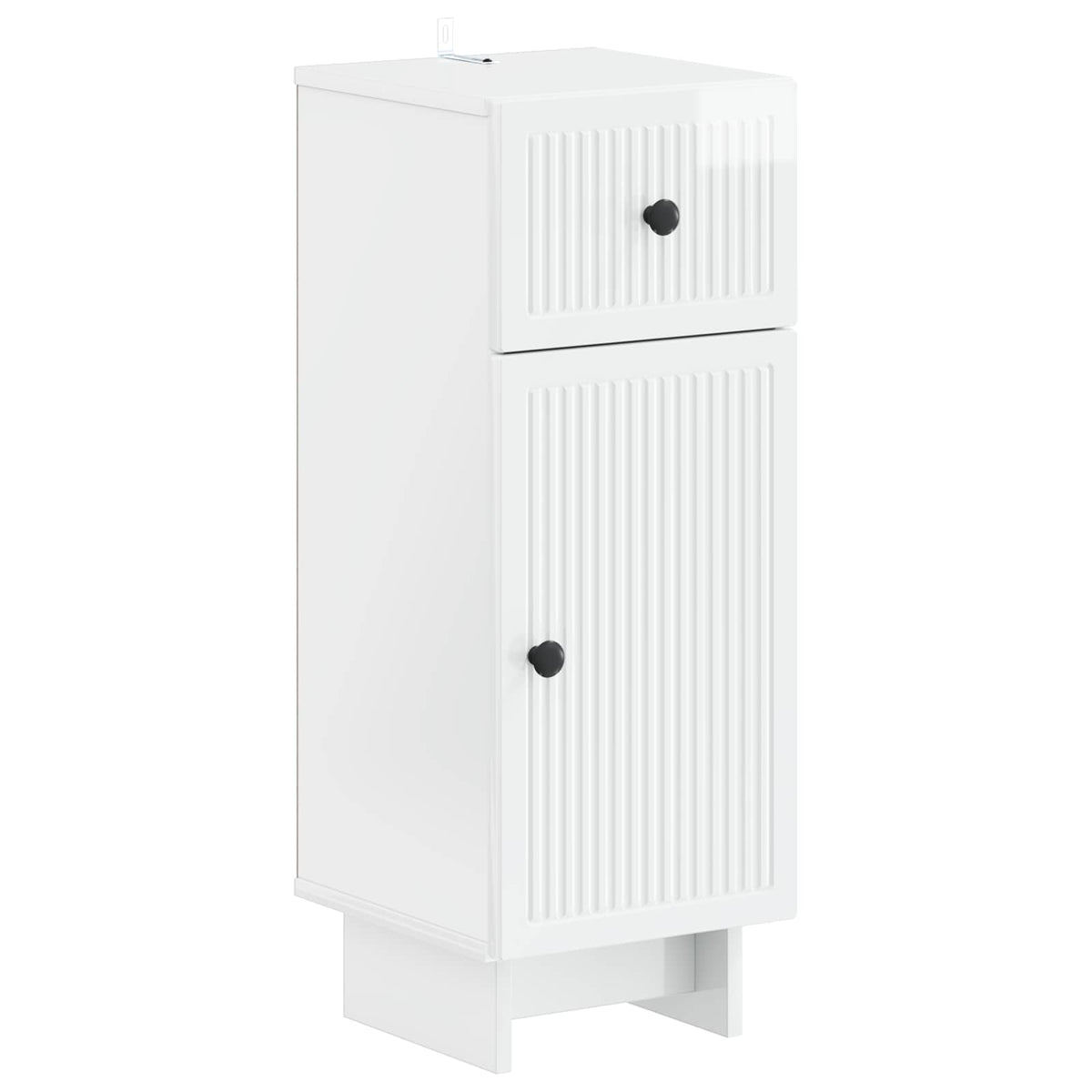 vidaXL 3 Piece Bathroom Cabinet Set EDE 3 pcs High Gloss White