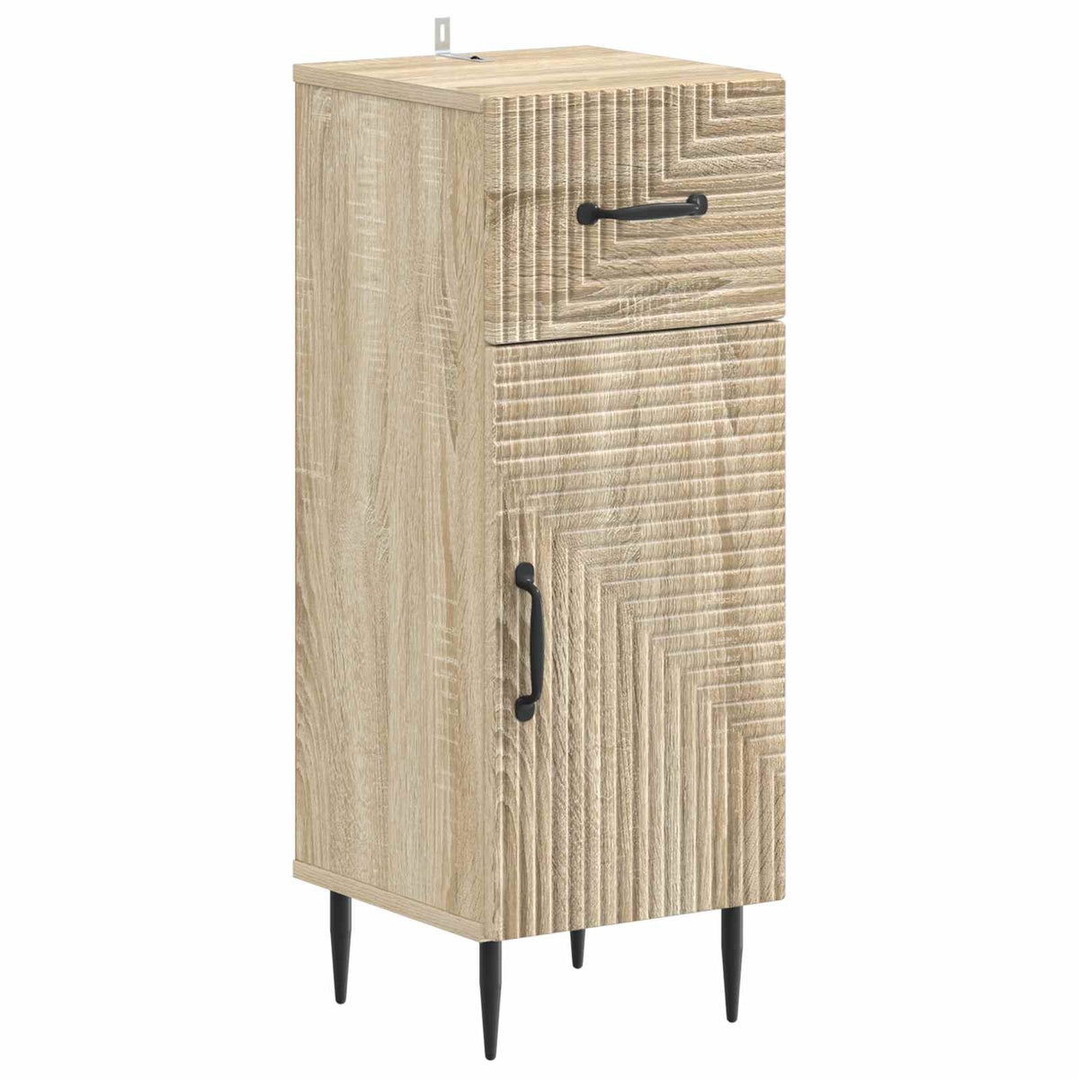 vidaXL 3 Piece Bathroom Cabinet Set HAARLEM 3 pcs Sonoma Oak