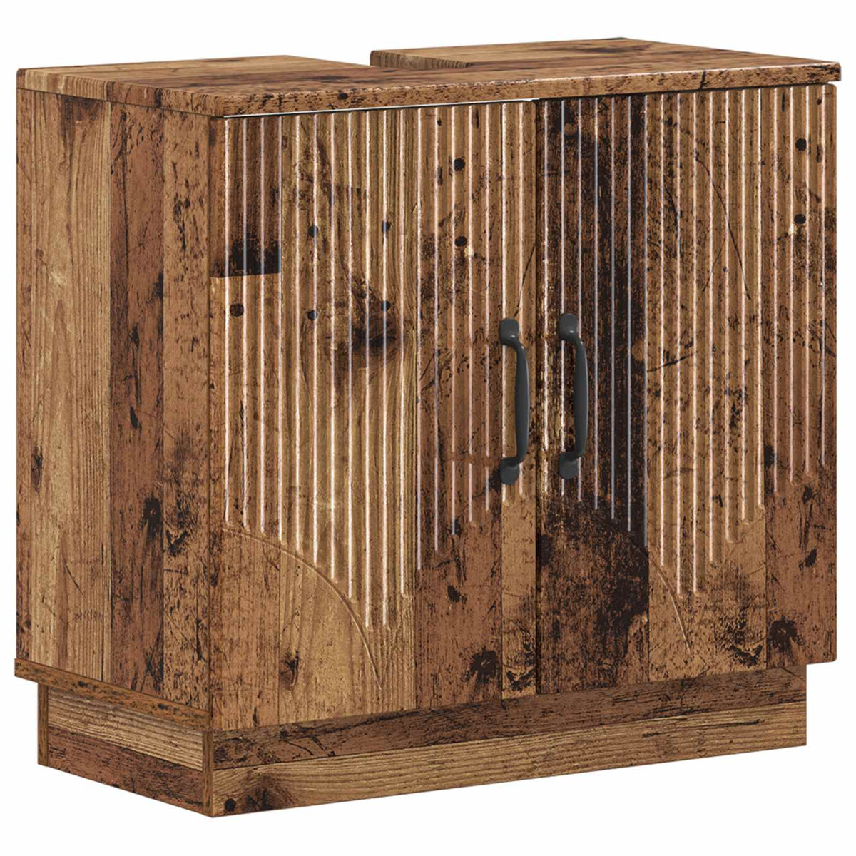 vidaXL 3 Piece Bathroom Cabinet Set HOORN 3 pcs Old Wood