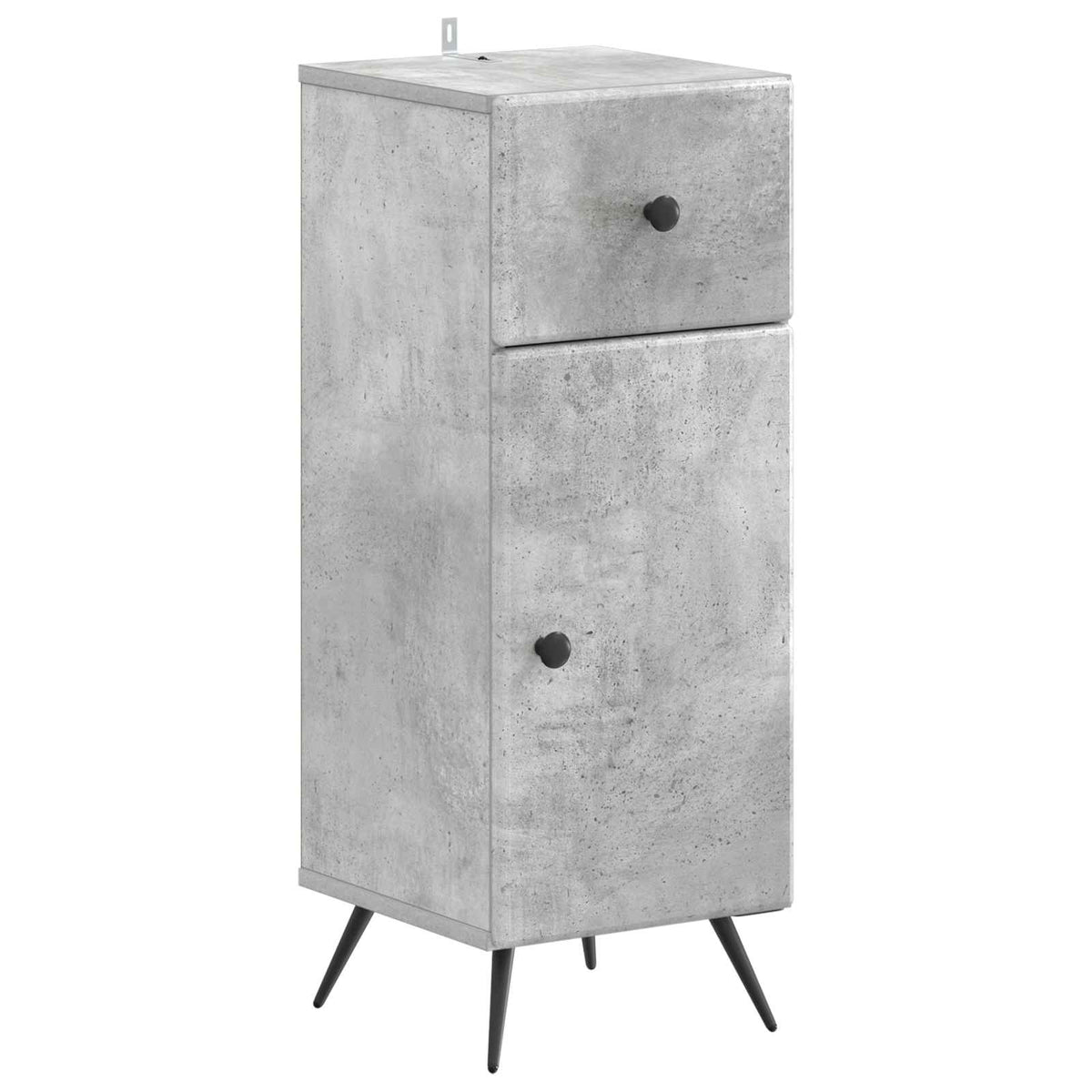 vidaXL 3 Piece Bathroom Cabinet Set BREDA 3 pcs Concrete Grey