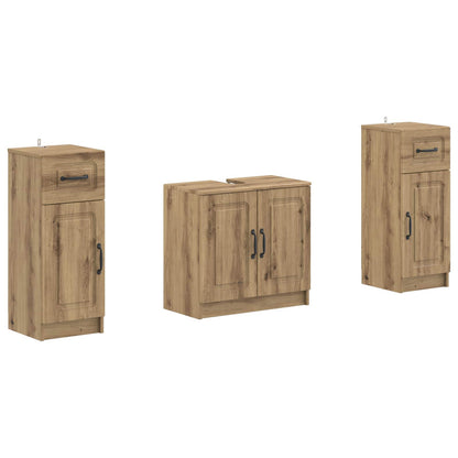vidaXL 2 Piece Bathroom Cabinet Set UTRECHT Artisan Oak