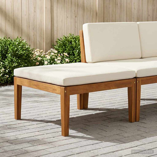 vidaXL Footrest Solid Acacia Wood Natural
