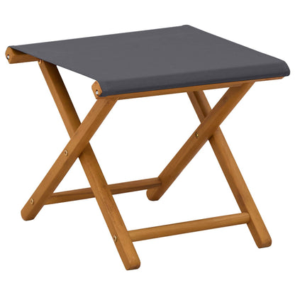 vidaXL Deck Chair 4 pcs 3 Position Solid Eucalyptus Wood Grey