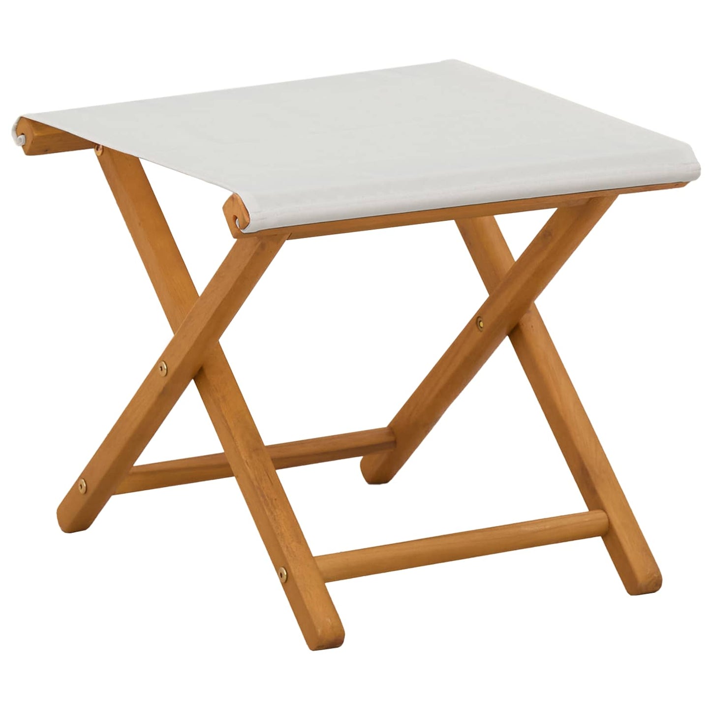 vidaXL Deck Chair 4 pcs 3 Position Solid Eucalyptus Wood Cream