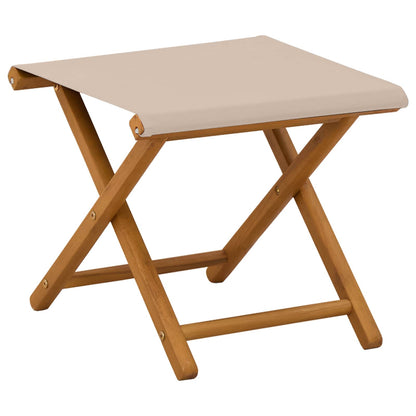 vidaXL Deck Chair 4 pcs 3 Position Solid Eucalyptus Wood Beige