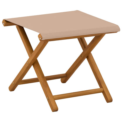 vidaXL Deck Chair 4 pcs 3 Position Solid Eucalyptus Wood Taupe