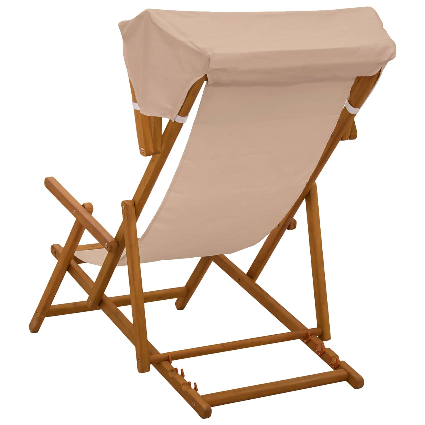 vidaXL Deck Chair 2 pcs 3 Position Solid Eucalyptus Wood Taupe