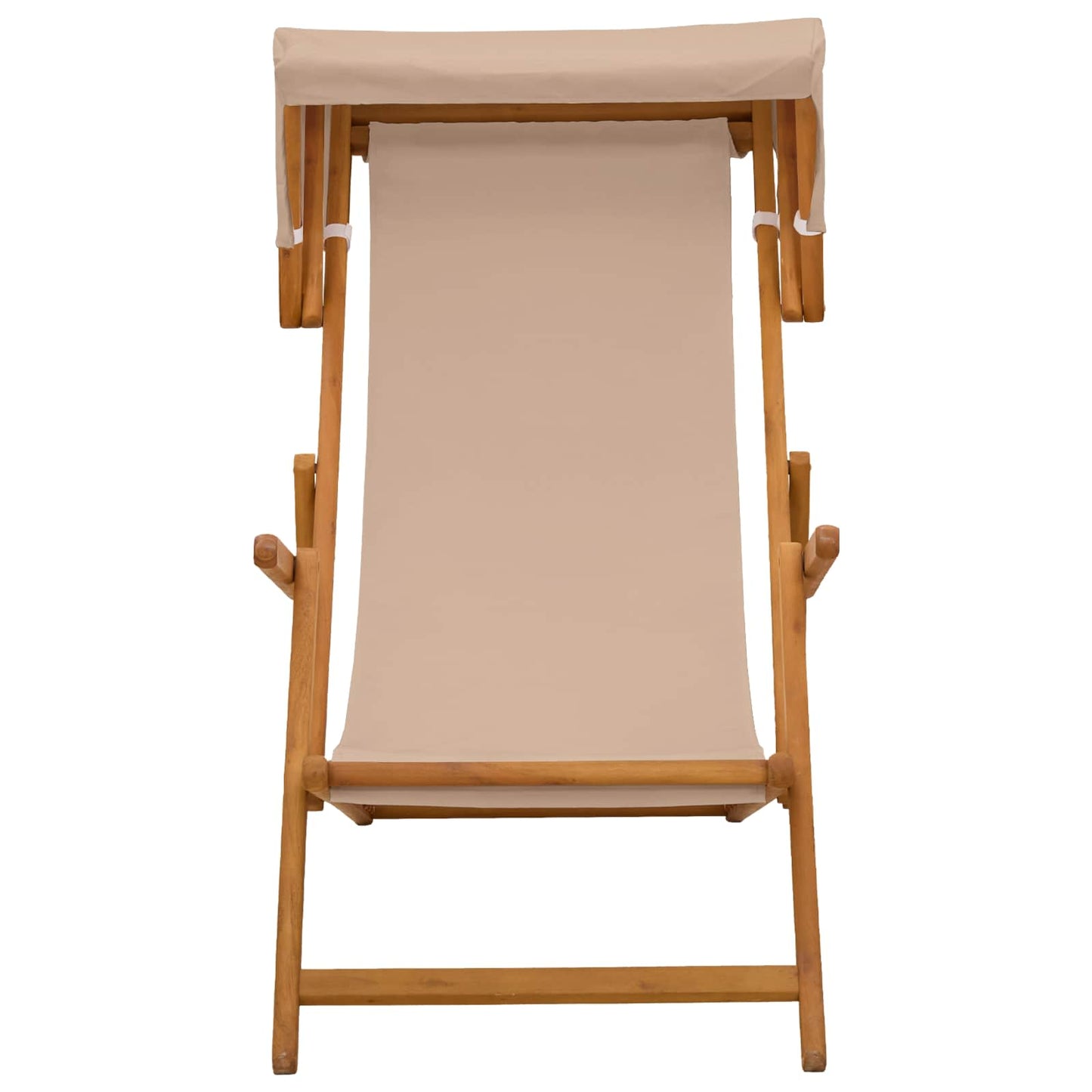 vidaXL Deck Chair 2 pcs 3 Position Solid Eucalyptus Wood Taupe
