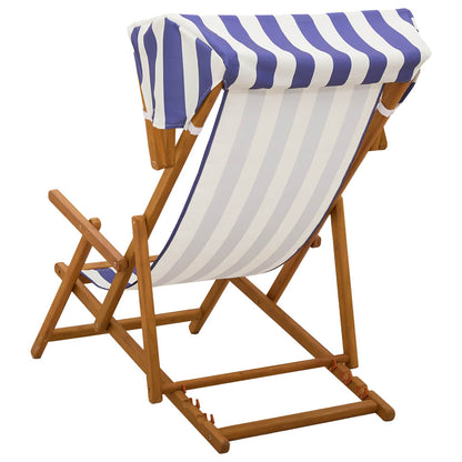 vidaXL Deck Chair 2 pcs 3 Position Solid Eucalyptus Wood