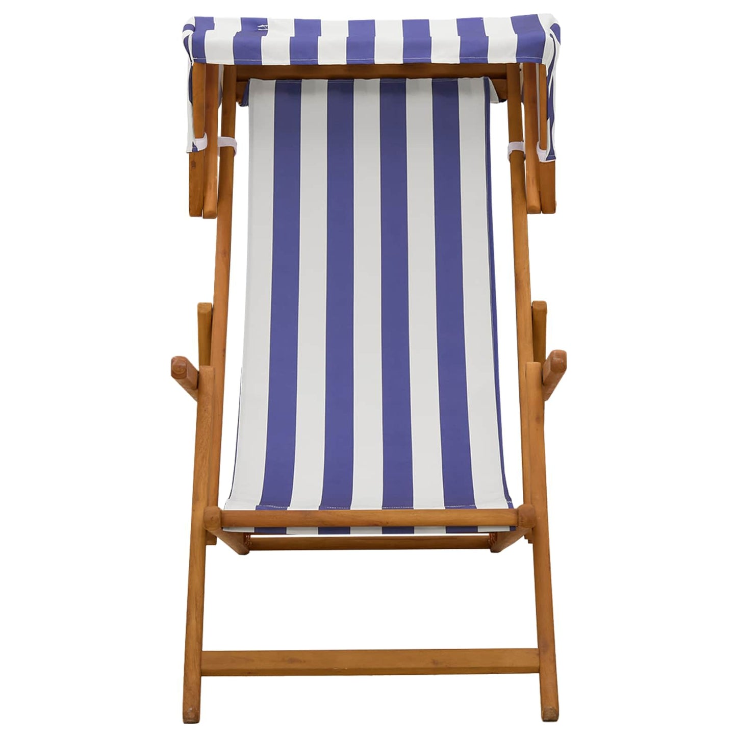 vidaXL Deck Chair 2 pcs 3 Position Solid Eucalyptus Wood