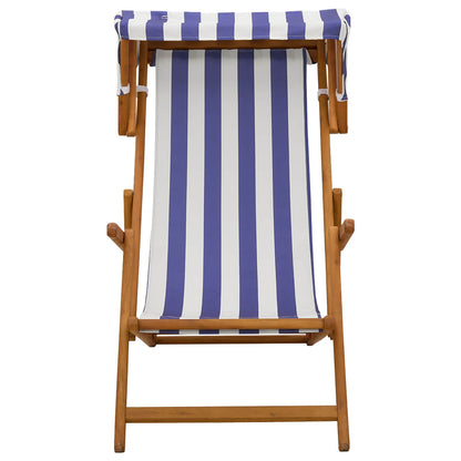 vidaXL Deck Chair 2 pcs 3 Position Solid Eucalyptus Wood