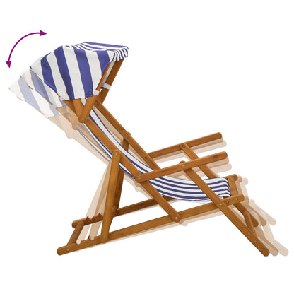 vidaXL Deck Chair 2 pcs 3 Position Solid Eucalyptus Wood