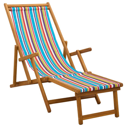 vidaXL Folding Sun Lounger 2 pcs 3 Position Solid Eucalyptus Wood