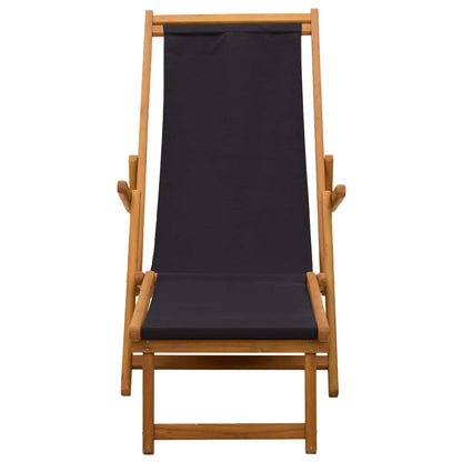 vidaXL Folding Sun Lounger 2 pcs 3 Position Solid Eucalyptus Wood