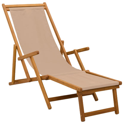 vidaXL Folding Sun Lounger 2 pcs 3 Position Solid Eucalyptus Wood