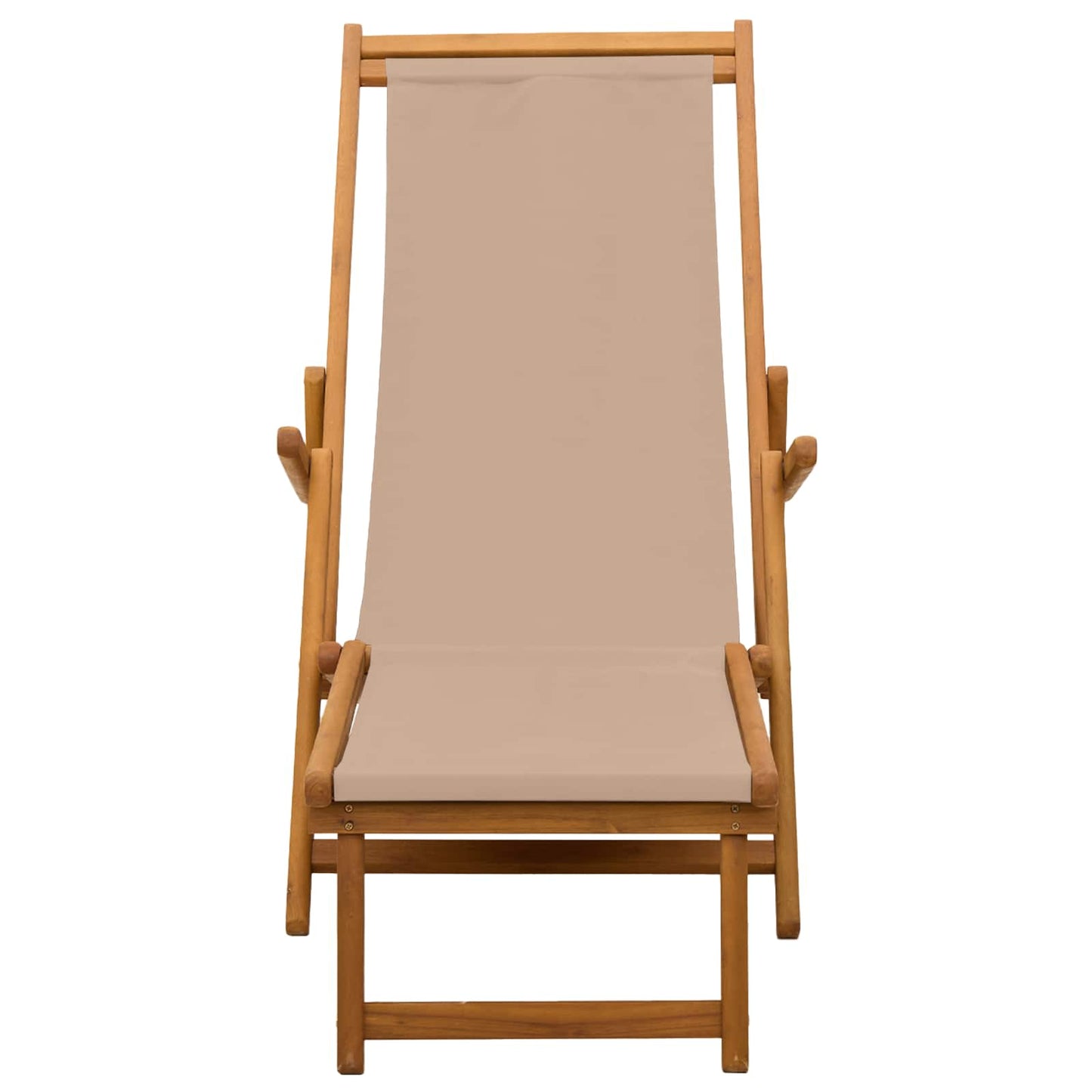 vidaXL Folding Sun Lounger 2 pcs 3 Position Solid Eucalyptus Wood