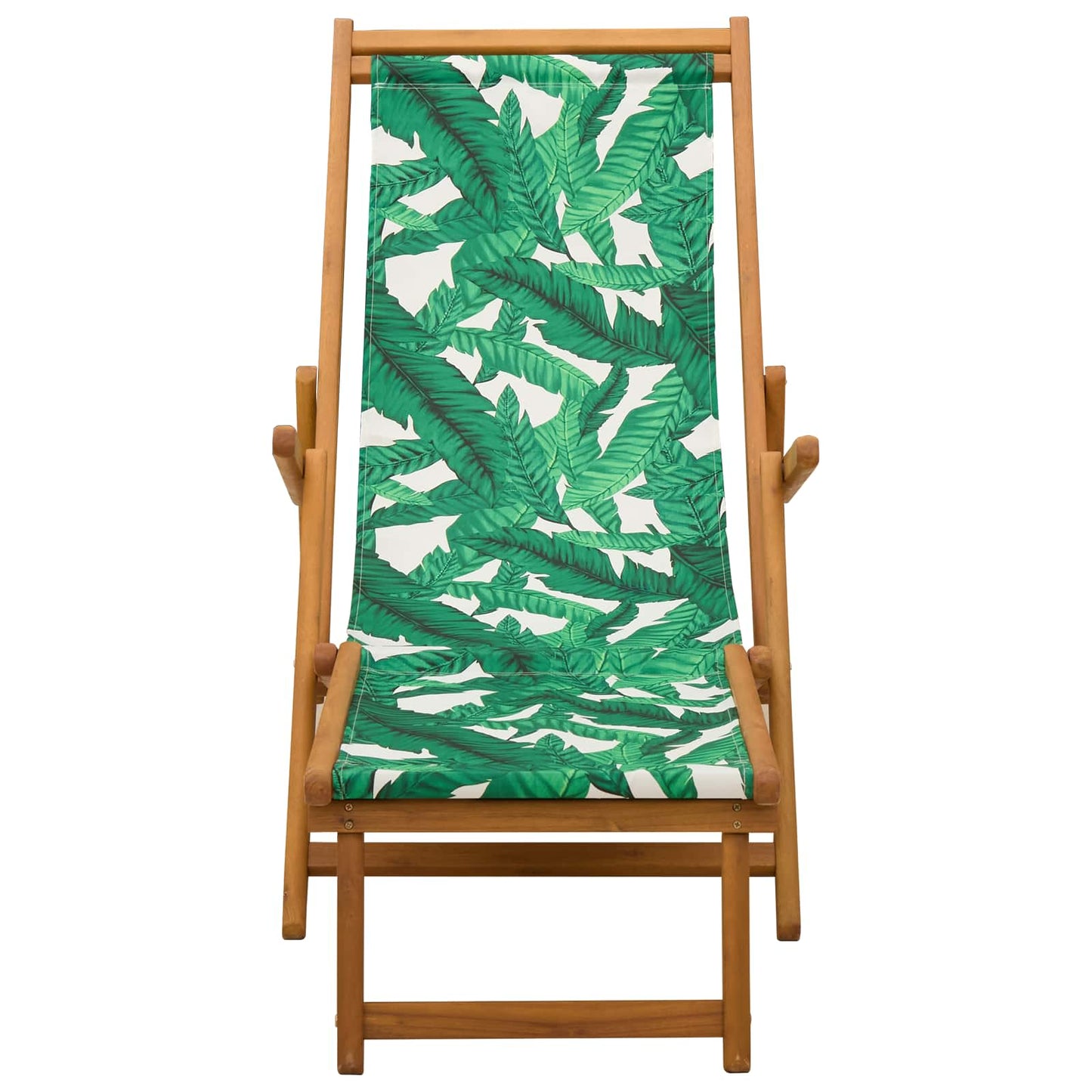 vidaXL Folding Sun Lounger 2 pcs 3 Position Solid Eucalyptus Wood