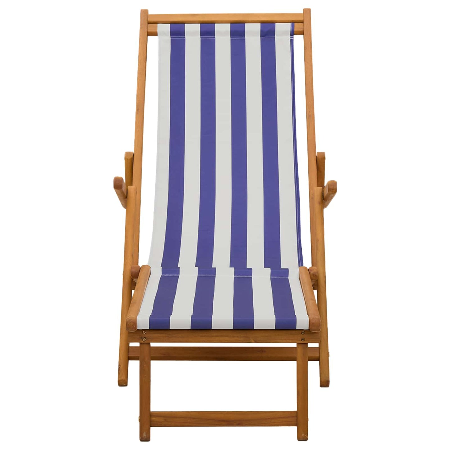 vidaXL Folding Sun Lounger 2 pcs 3 Position Solid Eucalyptus Wood