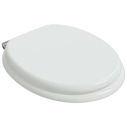 vidaXL Toilet Seat White 44 x 38 cm MDF board