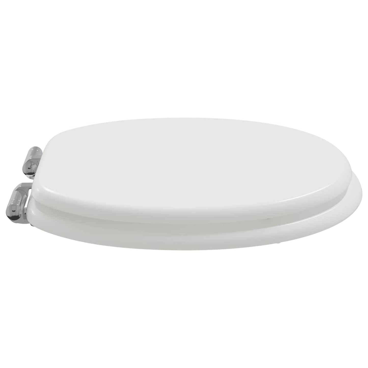 vidaXL Toilet Seat White 44 x 38 cm MDF board