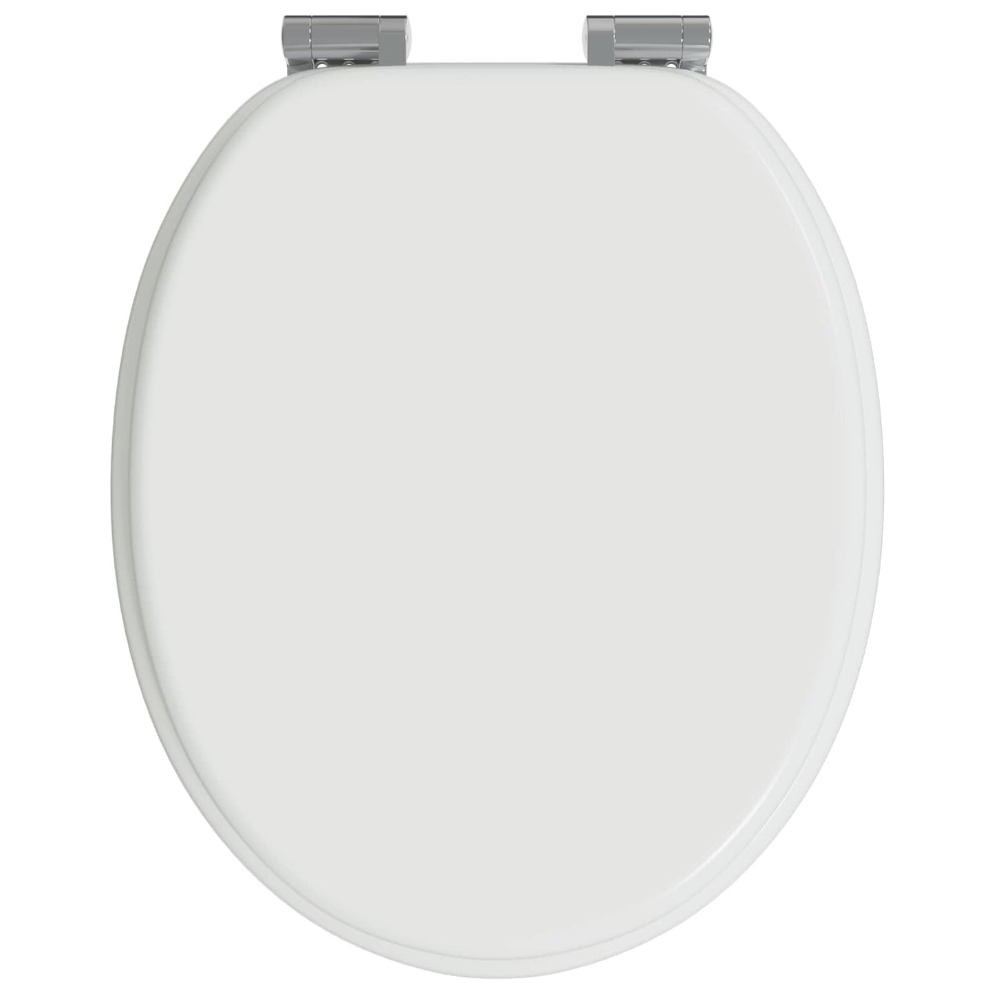 vidaXL Toilet Seat White 44 x 38 cm MDF board