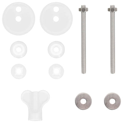 vidaXL Toilet Seat Sea Muschel 44 x 38 cm MDF board