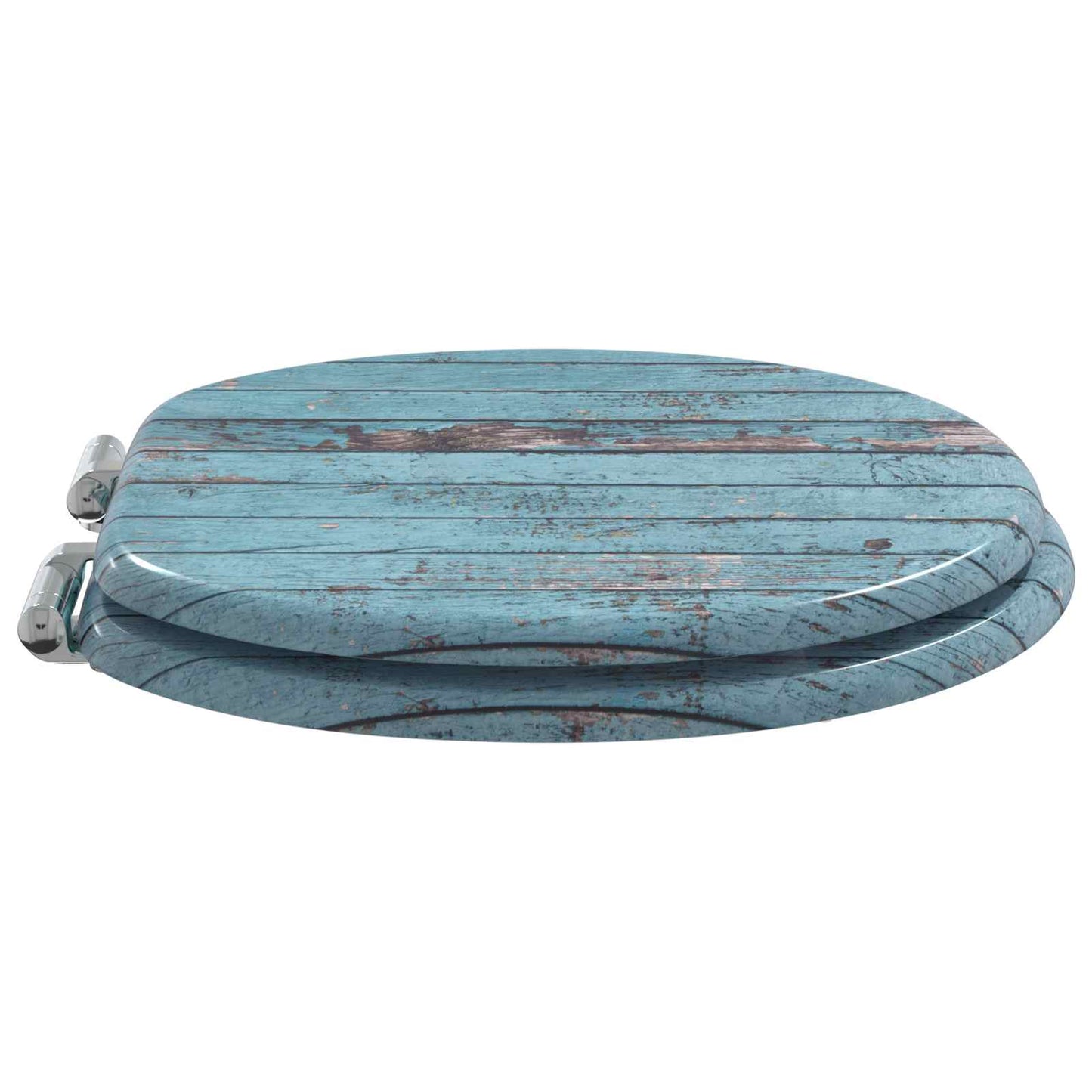 vidaXL Toilet Seat Blue 43.8 x 37.8 cm MDF board