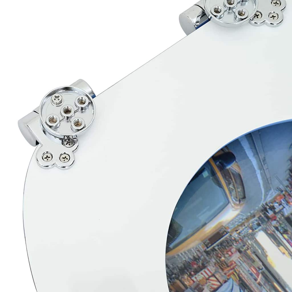 vidaXL Toilet Seat Multicolour 43.8 x 37.8 cm MDF board