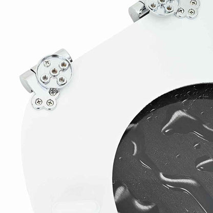 vidaXL Toilet Seat Grey 44 x 38 cm MDF board