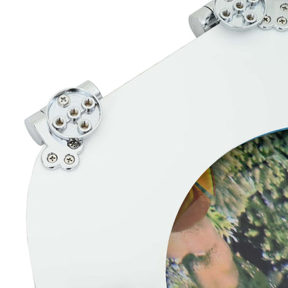 vidaXL Toilet Seat Deep Sea Blue 44 x 38 cm MDF board