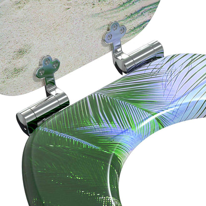 vidaXL Toilet Seat Green 43.8 x 37.8 cm MDF board