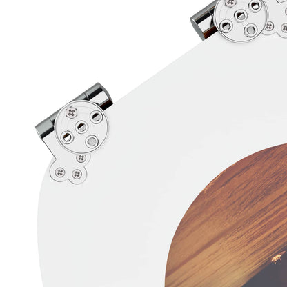 vidaXL Toilet Seat Orange 44 x 38 cm MDF board