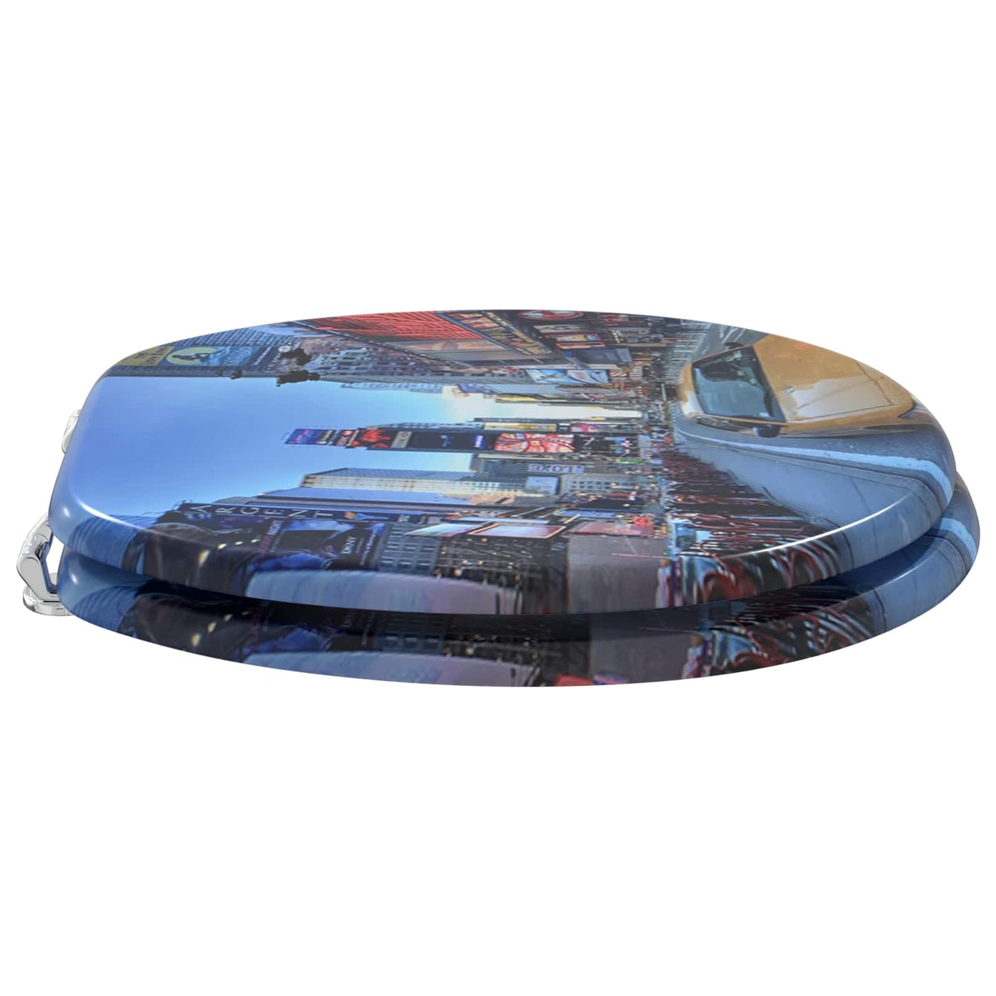 vidaXL Toilet Seat Multicolour 43.8 x 37.8 cm MDF board