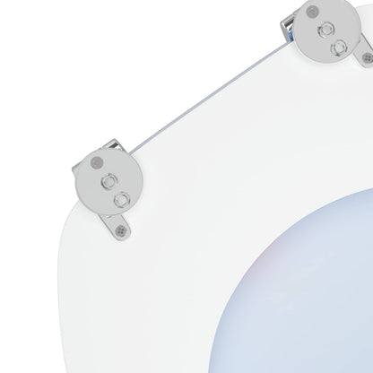 vidaXL Toilet Seat Blue 44 x 38 cm MDF board