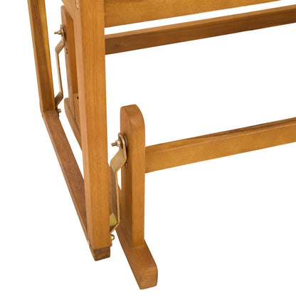 vidaXL Garden Glider Bench Natural 110 x 59 x 97 cm Solid Acacia Wood