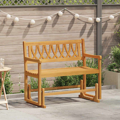 vidaXL Garden Glider Bench Natural 110 x 59 x 97 cm Solid Acacia Wood