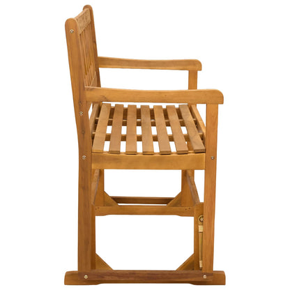 vidaXL Garden Glider Bench Natural 110 x 59 x 97 cm Solid Acacia Wood