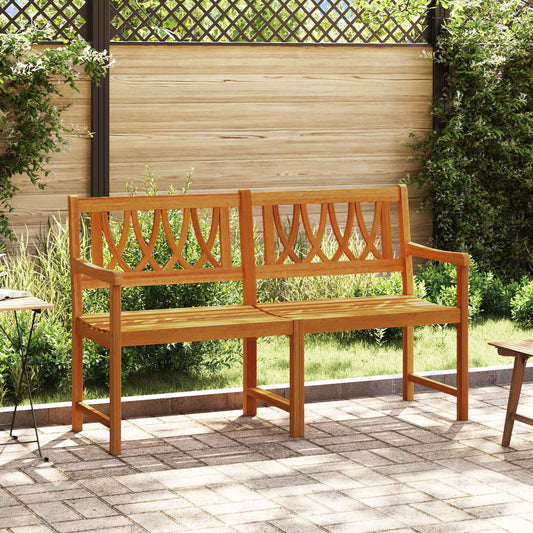 vidaXL Outdoor Bench Natural 150 x 55.5 x 90 cm Solid Acacia Wood