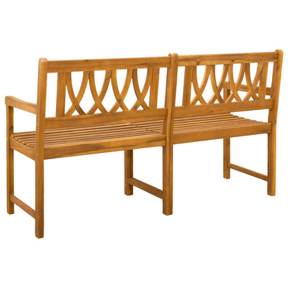 vidaXL Outdoor Bench Natural 150 x 55.5 x 90 cm Solid Acacia Wood