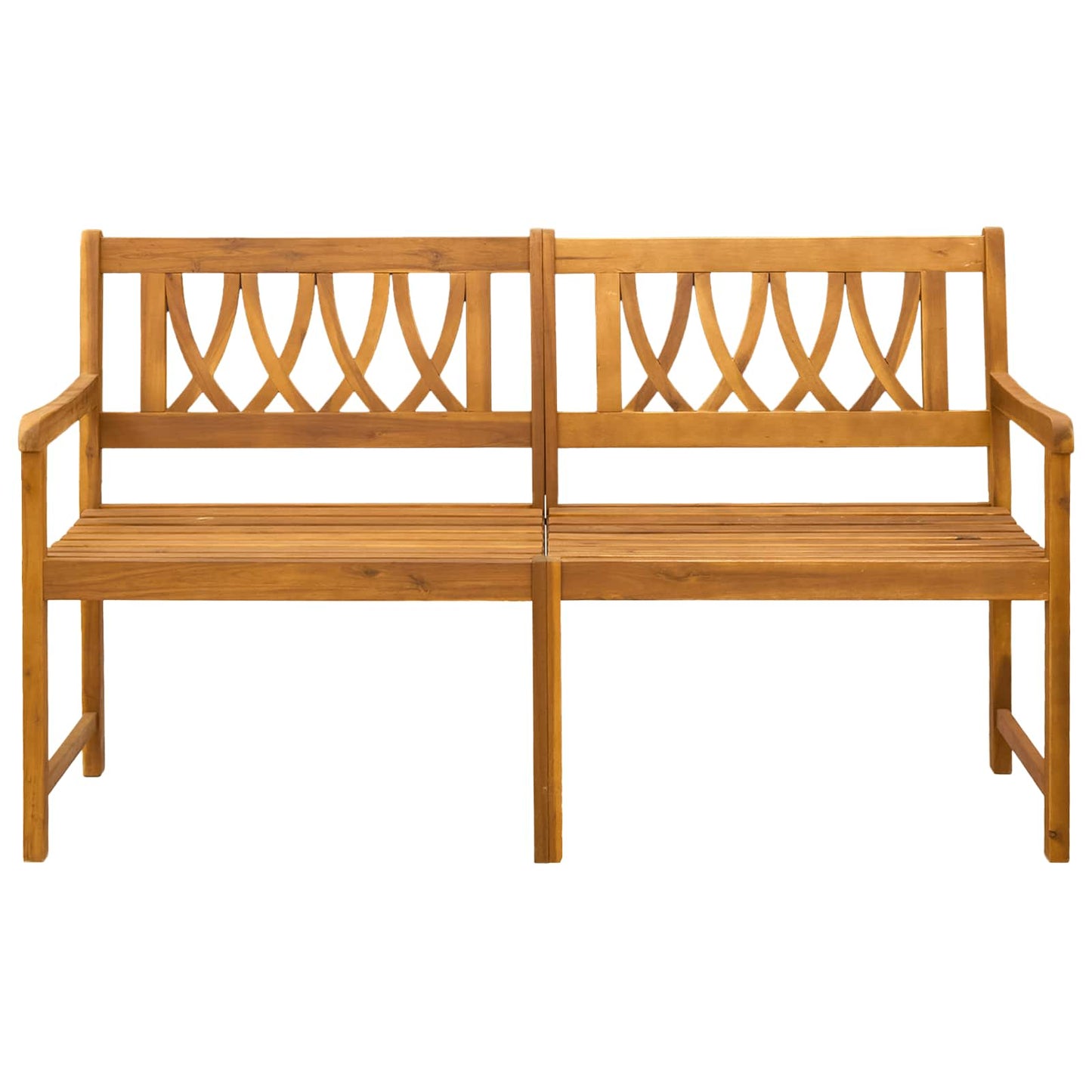 vidaXL Outdoor Bench Natural 150 x 55.5 x 90 cm Solid Acacia Wood