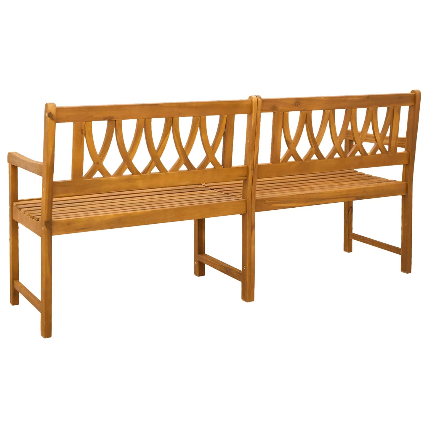 vidaXL Outdoor Bench Natural 180 x 55.5 x 90 cm Solid Acacia Wood