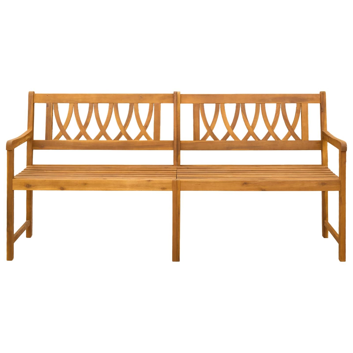 vidaXL Outdoor Bench Natural 180 x 55.5 x 90 cm Solid Acacia Wood