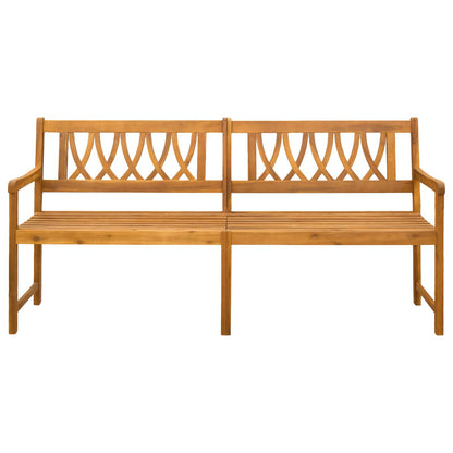 vidaXL Outdoor Bench Natural 180 x 55.5 x 90 cm Solid Acacia Wood