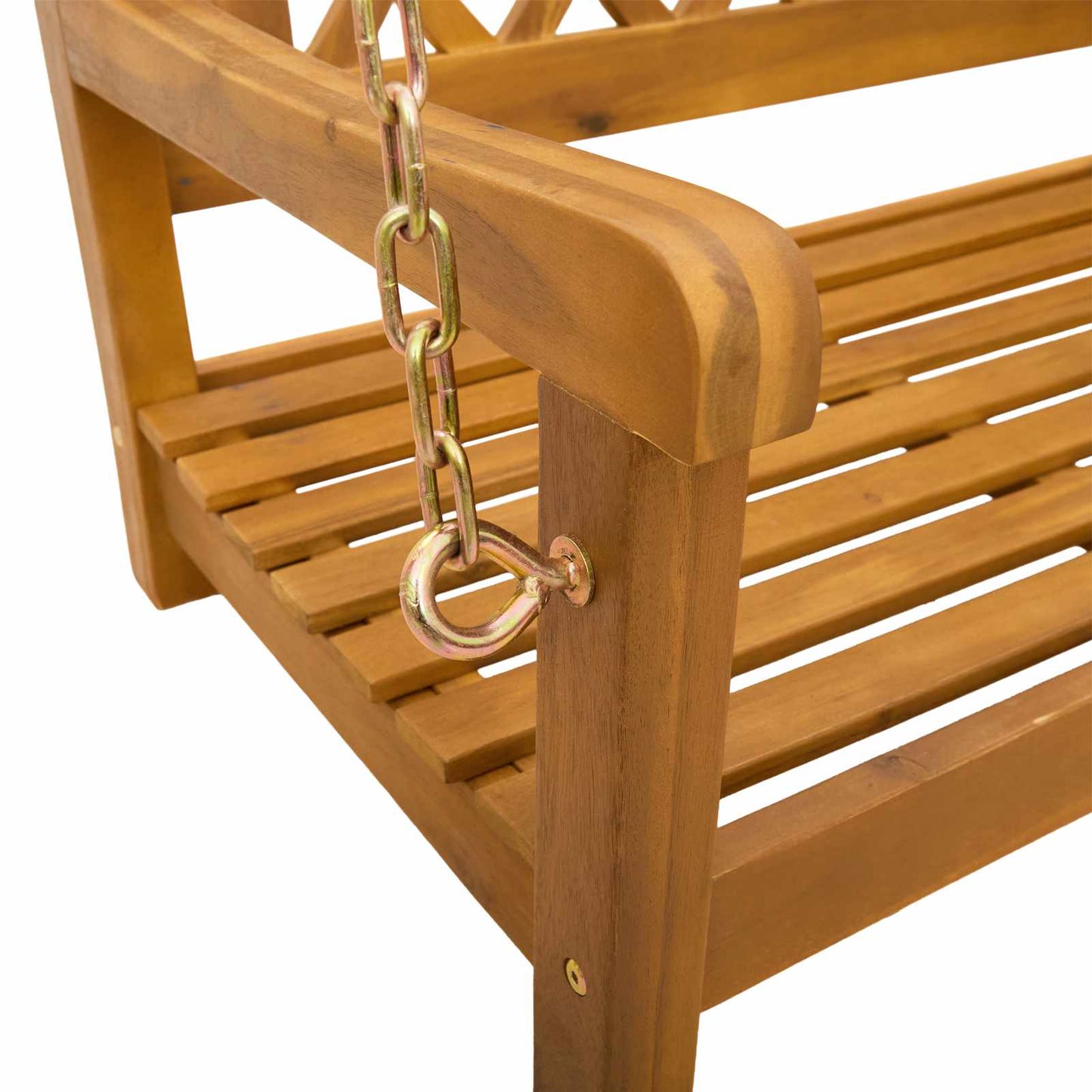 vidaXL Garden Swing Bench Natural 110 x 56 x 58 cm Solid Acacia Wood