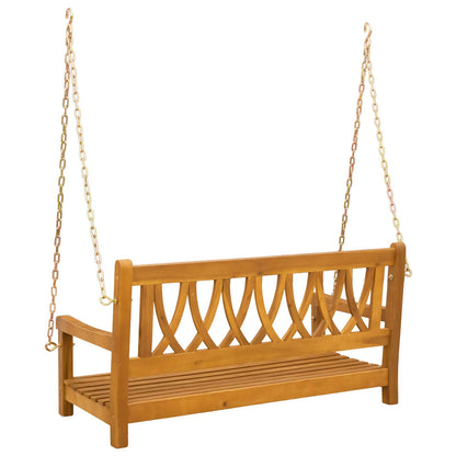 vidaXL Garden Swing Bench Natural 110 x 56 x 58 cm Solid Acacia Wood