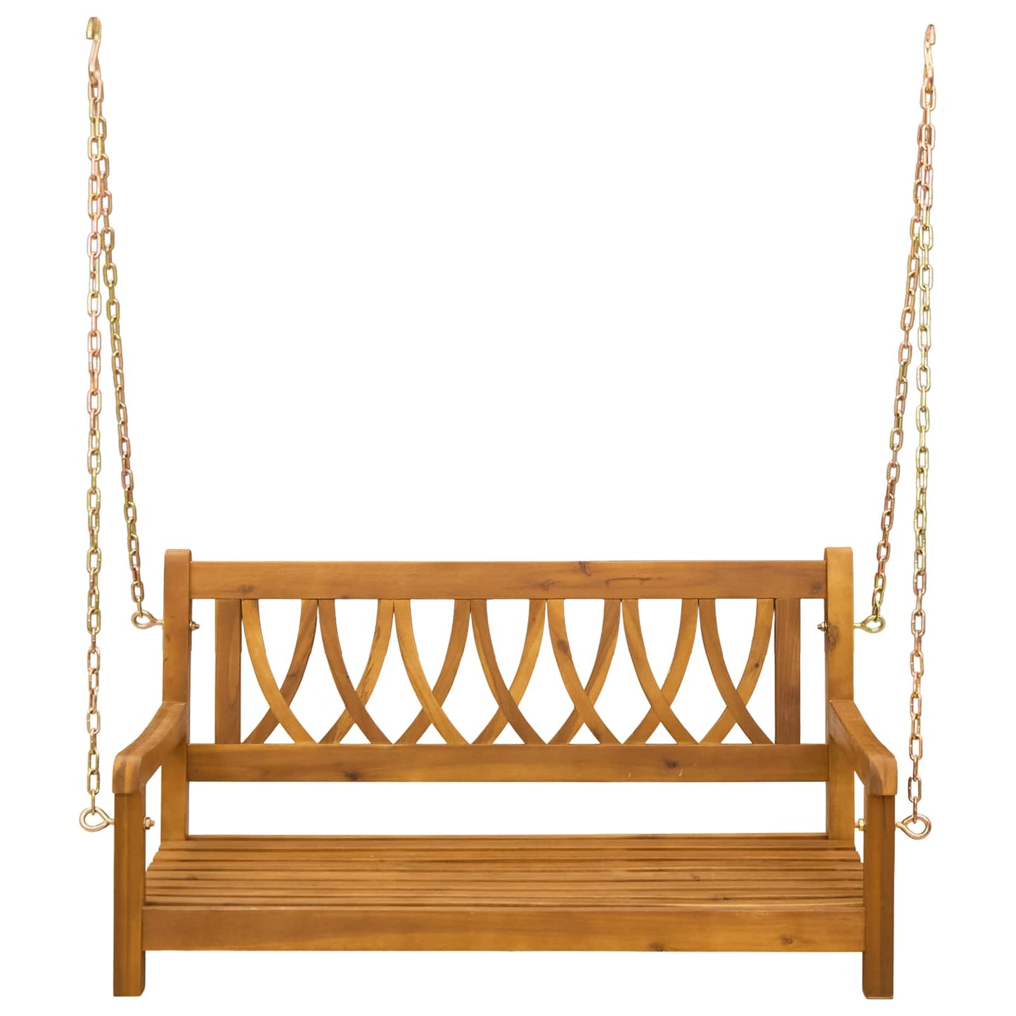 vidaXL Garden Swing Bench Natural 110 x 56 x 58 cm Solid Acacia Wood