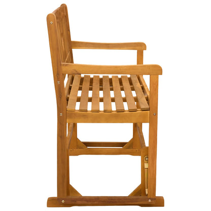 vidaXL Garden Glider Bench Natural 110 x 59 x 97 cm Solid Acacia Wood