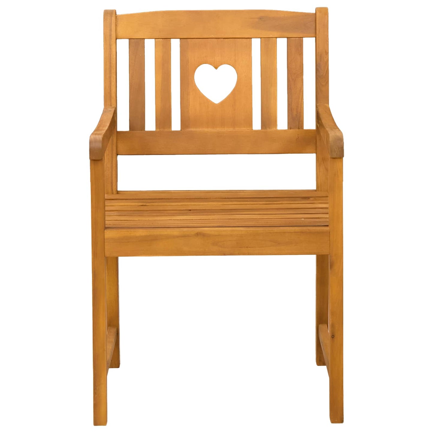 vidaXL Garden Chairs 2 pcs Natural Solid Acacia Wood