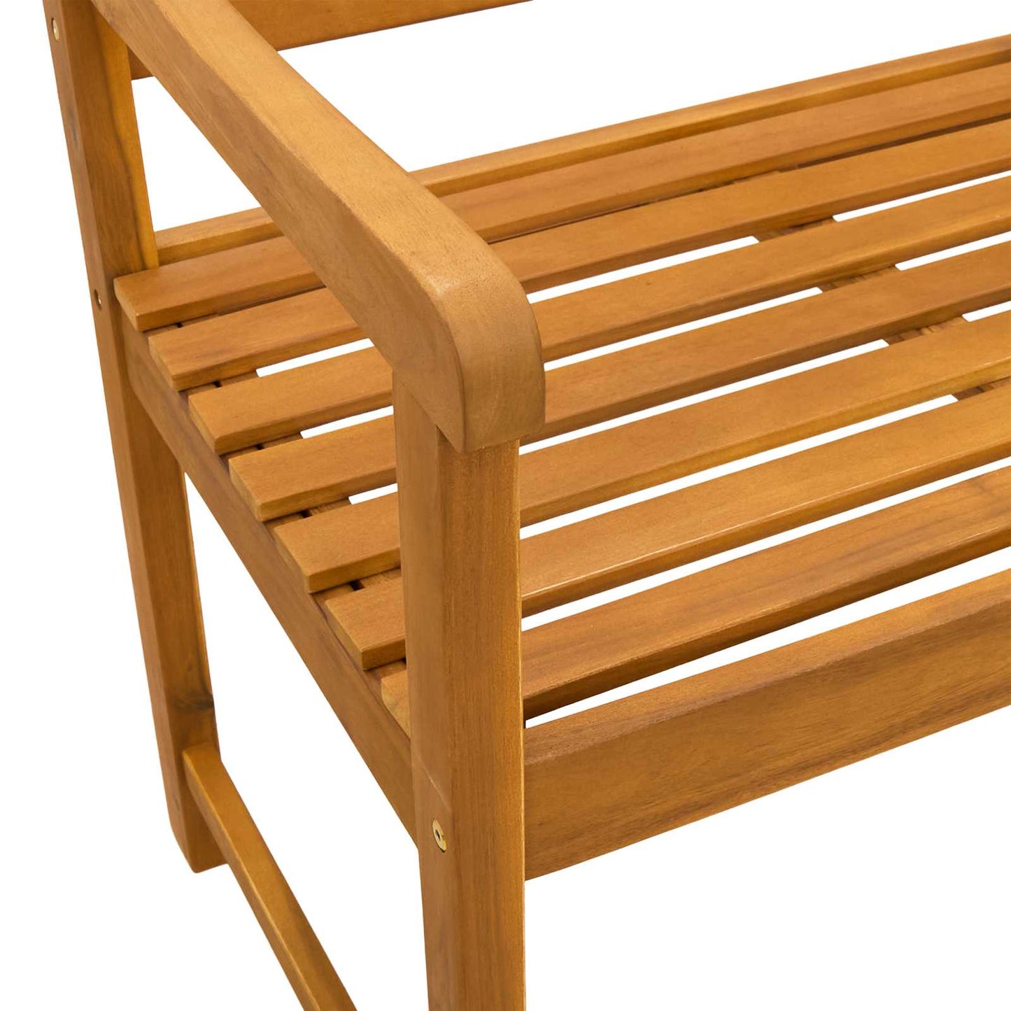 vidaXL Outdoor Bench Natural 110 x 55.5 x 90 cm Solid Acacia Wood