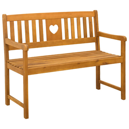 vidaXL Outdoor Bench Natural 110 x 55.5 x 90 cm Solid Acacia Wood
